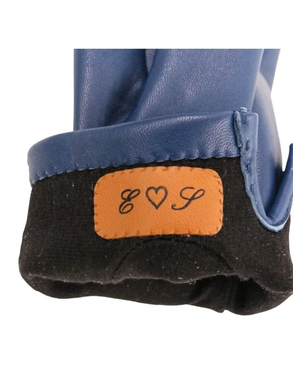 Hermes Chaine D'ancre Stitch Leather Gloves 7 Navy